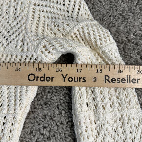 rag & bone Renee Mini Dress Womens Extra Small Ivory Crochet Cotton Blend Ladies - Picture 9 of 10